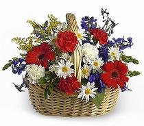 Ankara çiçek gönder firmamızdan görsel ürün Görsel Karışık mevsim sepeti çiçeği Ankara çiçek gönder firması şahane ürünümüz
