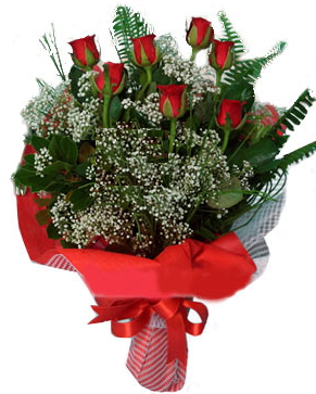 7 kırmızı gül buketi Ankara çiçek servisi , çiçekçi adresleri